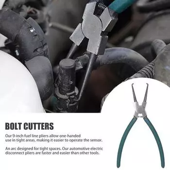 1/2 шт. Электрические клещи для отсоединения автомобильные плоскогубцы для топливопровода с эргономичной ручкой нержавеющие A
