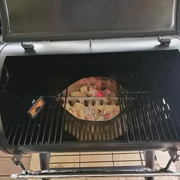 1/2 шт. корзина для гриля из древесного угля, уличный гриль, оцинкованный лист, карбоновый инструмент для барбекю, инструменты для выпечки на открытом воздухе