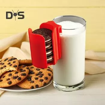 1/2 шт. Красная кружка-держатель для печенья, подставка для 10 печений, пластиковый стаканчик, боковой органайзер для печенья, герметичный контейнер для хранения печенья, красная кружка для печенья с местом для хранения 2pcs