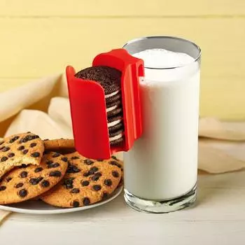 1/2 шт. Красная кружка-держатель для печенья, подставка для 10 печений, пластиковый стаканчик, боковой органайзер для печенья, герметичный контейнер для хранения печенья, красная кружка для печенья с местом для хранения 2pcs