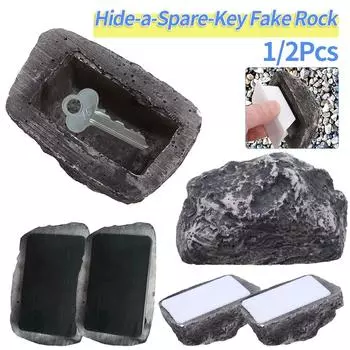 1/2 шт. креативный модный поддельный камень новинка камень хранение смоляной ящик для ключей имитация камня запасной ключ для хранения сада двор скрытый