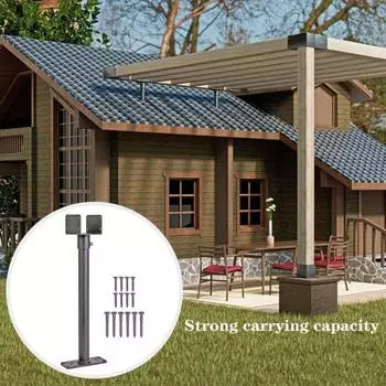 1/2 шт. кронштейны для подъема крыши, нержавеющие, устойчивые к коррозии, седловидные, регулируемые по высоте, угловые кронштейны для перголы 2pcs