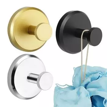 1/2 шт. крючки на присосках для хранения вешалки грузоподъемностью 11 фунтов нержавеющая полированная поверхность крючки для органайзера для кухни в прихожей 1pc серебряный