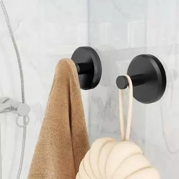 1/2 шт. крючки на присосках для хранения вешалки грузоподъемностью 11 фунтов нержавеющая полированная поверхность кухня 1pc серебряный