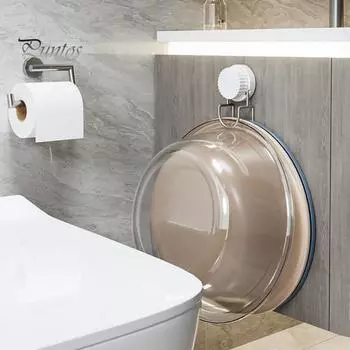 1/2 шт. крючки на присосках прочная конструкция простая установка настенное крепление для ванной комнаты крючки для душа полки для хранения раковины 1pc разноцветный