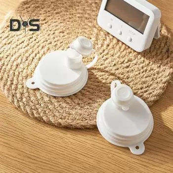 1/2 шт. Крышки для банок с газировкой с трубочкой Крышка для банки с газировкой Многоразовая крышка для стакана для питья без бисфенола А Крышки для банок с газировкой, колой, пивом 1pc белый