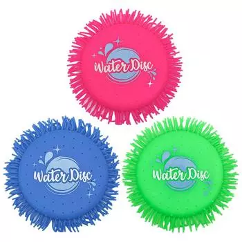 1/2 шт. летающий диск, диск для метания воды для развлечений на открытом воздухе, игры в бассейне, игрушки для воды на открытом воздухе для кемпинга, аквапарка, пляжа розовый