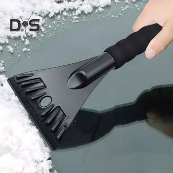 1/2 шт. Лопата для чистки снега и льда, с нескользящей ручкой, прочная конструкция, устойчивая к низким температурам, универсальный инструмент для чистки снега оранжевый