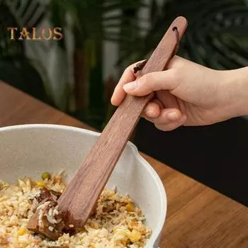 1/2 шт. Лопатка из тикового дерева для готовки, плоская лопатка, переворачиватель для переворачивания, сервировки, соскабливания, подбрасывания, набор кухонных принадлежностей из дерева long+short