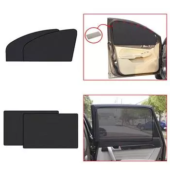 1/2 шт. Магнитная автомобильная солнцезащитная шторка, анти-УФ-солнцезащитная шторка, автоматическая складная боковая защита от солнца, автомобильная москитная сетка, аксессуары для интерьера