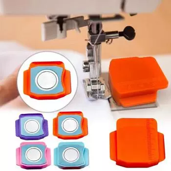 1/2 шт. Магнитный направляющий шов для швейной машины со шкалой Многофункциональный направляющий швейный рубильник 1pc оранжевый