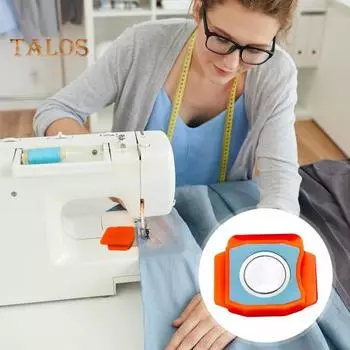 1/2 шт. Магнитный направляющий шов для швейной машины со шкалой Многофункциональный швейный направляющий инструмент для подрубания края Универсальные аксессуары для швейной машины 1pc розовый