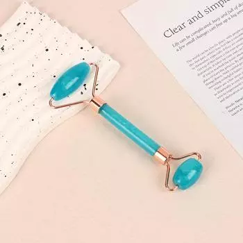 1/2 шт. Массажер для лица и шеи, роликовый резиновый скребок для красоты, двухсторонняя массажная палочка для разблокировки и расслабления