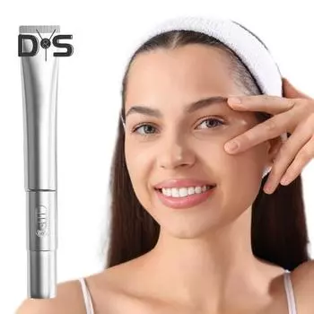 1/2 шт. Массажный крем для глаз с мультипептидным укрепляющим электронным массажером для разглаживания мелких морщин и отечности глаз 20 г. Антивозрастной крем для глаз с массажем для 1pc