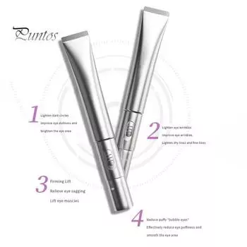 1/2 шт. Массажный крем для глаз с мультипептидным укрепляющим электронным массажером для разглаживания мелких морщин и отечности глаз 20 г. Антивозрастной крем для глаз с массажем для 1pc