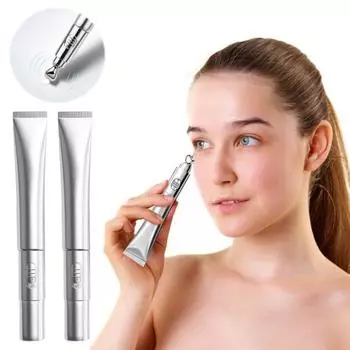 1/2 шт. Массажный крем для век с мультипептидным укрепляющим электронным массажером для разглаживания мелких морщин и отечности 1pc