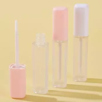 1/2 шт. матовый пустой портативный 7 мл толстый тюбик для блеска для губ пластиковые тюбики для блеска для губ квадратный косметический упаковочный контейнер