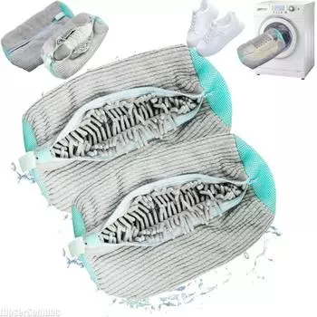 1/2 шт. мешок для стирки обуви хлопковая сетка для стирки пушистые волокна легко удаляют грязь мешки для стирки органайзер для одежды набор для чистки