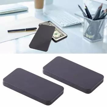 1/2 шт. Металлический ящик для хранения наличных денег, прозрачные бумажные купюры, эффективный лоток для денег, инструмент для управления наличными, органайзер для банкнот 1pc чёрный