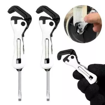 1/2 шт. Микро-короткий саморегулирующийся ключ с эргономичной ручкой, компактный портативный многофункциональный ключ 1pc