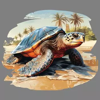 1/2 шт. милая наклейка с теплопередачей в виде морской черепахи, термонаклейки своими руками для одежды, изготовления футболок, украшения подушек, принадлежностей для одежды и аппликаций