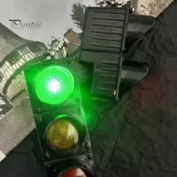 1/2 шт. Мини-брелок в виде светофора, электрический миниатюрный брелок в виде светофора, держатель для ключей, друзей, семьи, универсальное украшение A