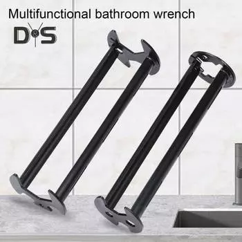 1/2 шт. многофункциональный ключ для раковины набор ключей для раковины поворотный на 360 градусов портативный многоразовый универсальный ключ для сантехников под раковиной A