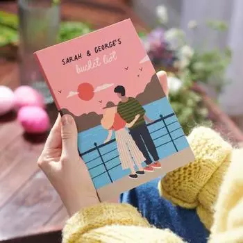 1/2 шт. Мотивационный блокнот со списком желаний, утолщенная чернильно-устойчивая бумага, журнал для пар со списком желаний 1pc