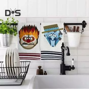 1/2 шт. Мягкие полотенца для рук с вышивкой, декоративные, быстросохнущие полотенца из микрофибры, простые в уходе многоцелевые полотенца для дома A