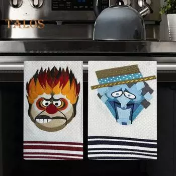 1/2 шт. Мягкие полотенца для рук с вышивкой, декоративные, быстросохнущие полотенца из микрофибры, простые в уходе многоцелевые полотенца для дома A