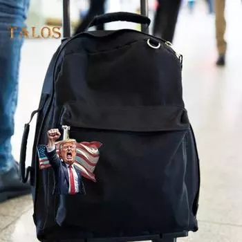 1/2 шт. мультяшный президент Америки подвесное украшение для дома комнатная рождественская елка зеркало заднего вида автомобиля 2D плоский США. Президент Акриловое подвесное украшение 1pc