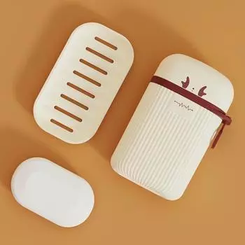 1/2 шт. Мыльницы со сливным поддоном, съемная конструкция, водонепроницаемые, компактные, легкоочищаемые, коробки для хранения мыла, дорожная мыльница 2pcs