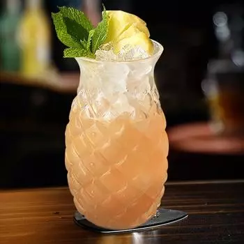 1-2 шт./Набор 480 мл Бокалы для коктейлей в форме ананаса Бокал для вина для домашнего бара Вечеринки Прозрачный стакан для сока 1pc