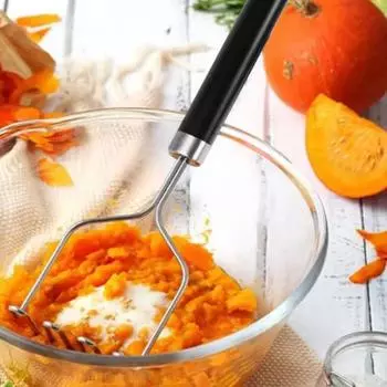 1/2 шт. Набор для толкушки картофеля из нержавеющей стали, профессиональный интегрированный картофеледавильный пресс с сотовым дизайном, кухонная утварь для овощей, фруктов, дыни B