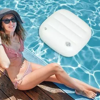 1/2 шт. надувное сиденье для гидромассажной ванны, устойчивое к царапинам, эргономичная поддержка осанки, подушка для ванны, простое в использовании сиденье-бустер, портативные аксессуары для гидромассажной ванны 1pc белый