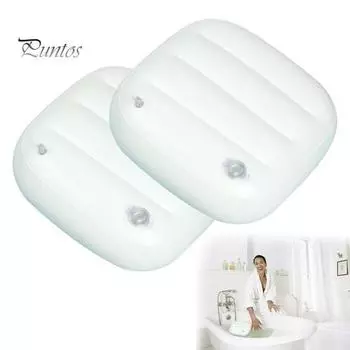 1/2 шт. надувное сиденье для гидромассажной ванны, устойчивое к царапинам, эргономичная поддержка осанки, подушка для ванны, простое в использовании сиденье-бустер, портативные аксессуары для гидромассажной ванны 1pc белый