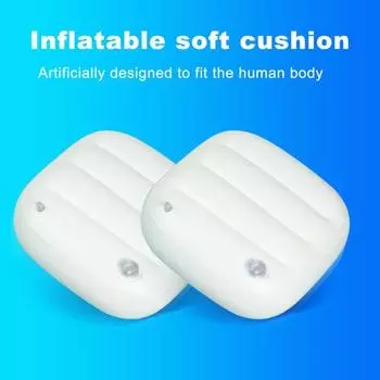 1/2 шт. надувное сиденье для гидромассажной ванны, устойчивое к царапинам, эргономичная поддержка осанки, подушка для ванны, простое в использовании сиденье-бустер, портативные аксессуары для гидромассажной ванны 1pc белый
