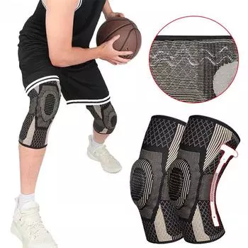 1/2 шт. наколенник, компрессионный рукав, поддержка для облегчения боли при артрите-наколенники, наколенники с боковыми стабилизаторами, наколенники M