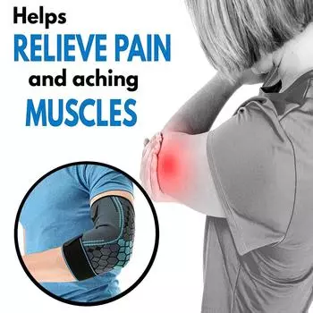 1/2 шт., наколенник, регулируемый рукав для занятий спортом на открытом воздухе, велоспорта, тренажерного зала, налокотник, бандаж для тендинита, артрита, облегчение боли M