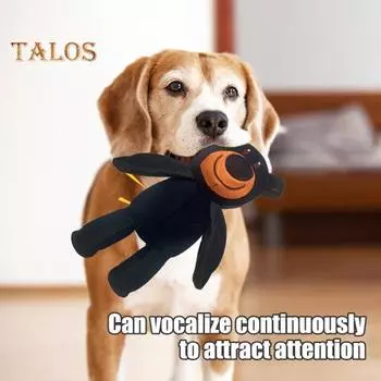 1/2 шт. Неразрушимая игрушка для собак-медведей, интерактивная пищащая мягкая игрушка-медведь, щенок, небьющаяся жевательная игрушка для агрессивных жевателей 1pc