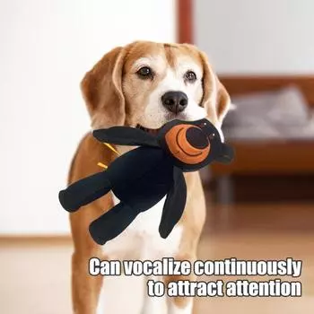 1/2 шт. Неразрушимая игрушка медведь собака интерактивная пищащая мягкая игрушка медведь щенок небьющийся 1pc