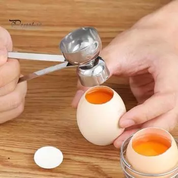 1/2 шт., нержавеющая сталь, инструмент для разбивания яичной скорлупы, простой гаджет для разбивания яиц, открывалка-сепаратор, кухонный инструмент для яиц, заварных кремов, пудингов, тортов 1pc