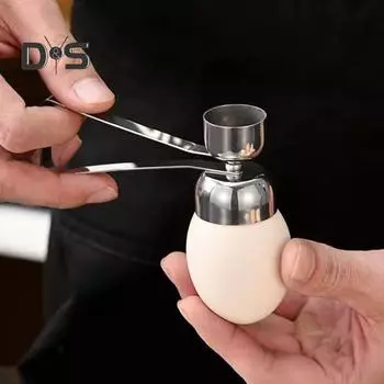 1/2 шт., нержавеющая сталь, инструмент для разбивания яичной скорлупы, простой гаджет для разбивания яиц, открывалка-сепаратор, кухонный инструмент для яиц, заварных кремов, пудингов, тортов 1pc