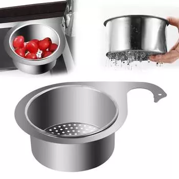 1/2 шт. Нержавеющая сталь Лебедь раковина сито корзина нержавеющий устойчивый к коррозии кран подвесной фильтр 1pc