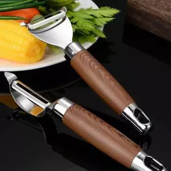 1/2 шт. Нержавеющая сталь Многофункциональная терка для овощей Овощечистка Многоцелевая картофелечистка Кухонные инструменты для чистки Домашние гаджеты