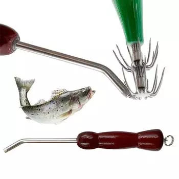 1/2 шт., нержавеющая сталь, приспособление для регулировки крючка для кальмара, изменяющее форму, инструменты для джиг-приманки Egi Candat, инструмент для коррекции крючка для кальмара, рыболовные принадлежности