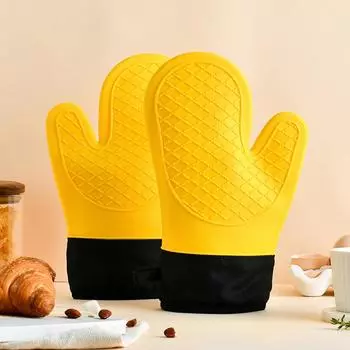 1/2 шт. нескользящие силиконовые прихватки для духовки водонепроницаемые термостойкие кухонные перчатки для барбекю духовые перчатки для приготовления пищи на гриле выпечки
