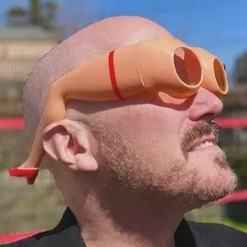 1/2 шт., новые солнцезащитные очки на ягодицах для взрослых, забавные подарки, необычный дизайн, аксессуары для костюмов на Хэллоуин, Рождество 1pc