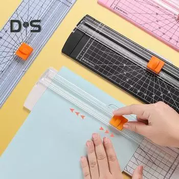 1/2 шт. Нож для бумаги с противоскользящим лезвием, безопасный нож для бумаги формата A4, A5, A6, многонаправленный нож для бумаги 1pc синий