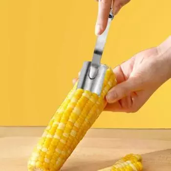 1/2 шт., нож для чистки кукурузных початков, нержавеющая сталь, инструмент для резки кукурузы для домашней кухни 1pc